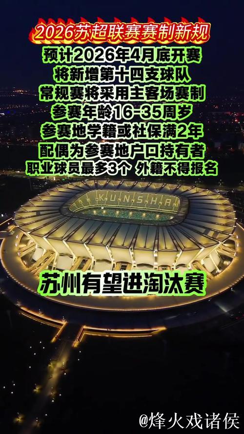 2026年苏超联赛公布更详尽新规 2026年苏超联赛公布更详尽新规